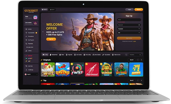 Gunsbet Casino Australia Desktop
